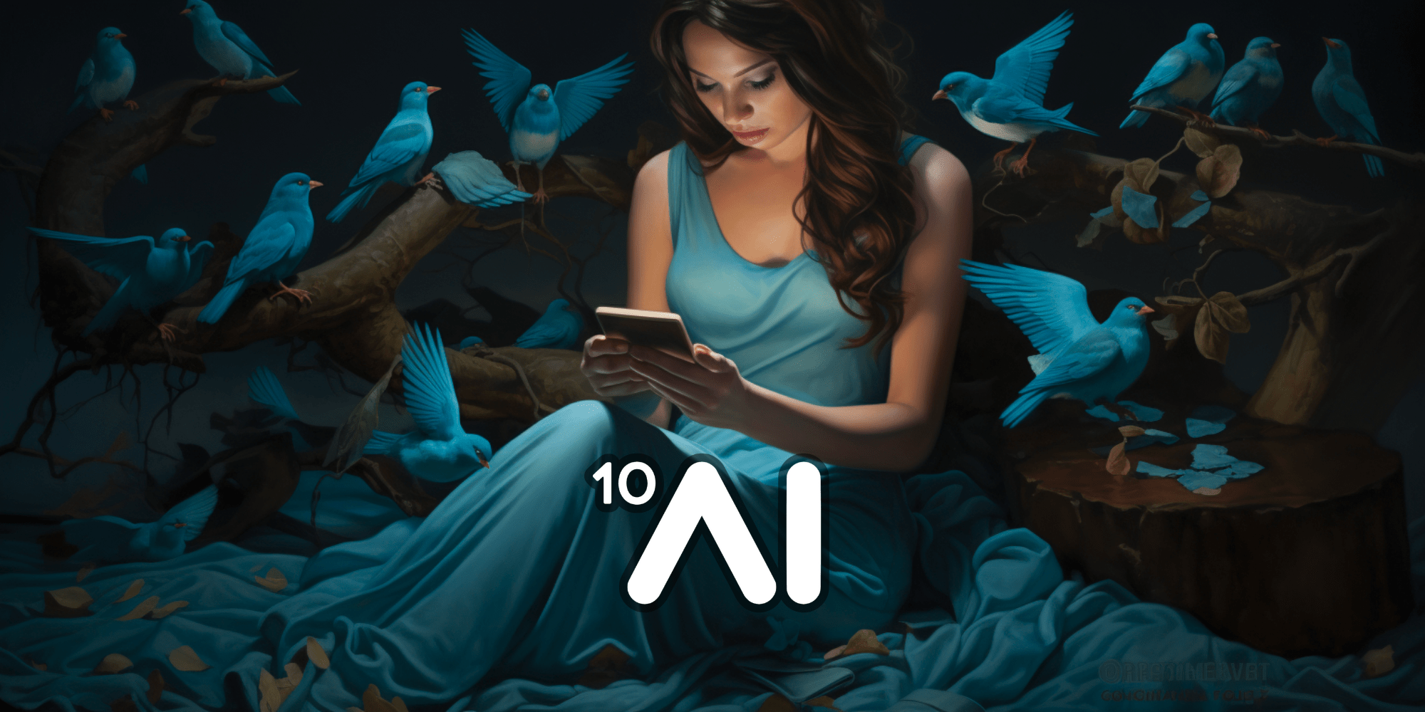 AI app process Social Media Post Generator hero image.